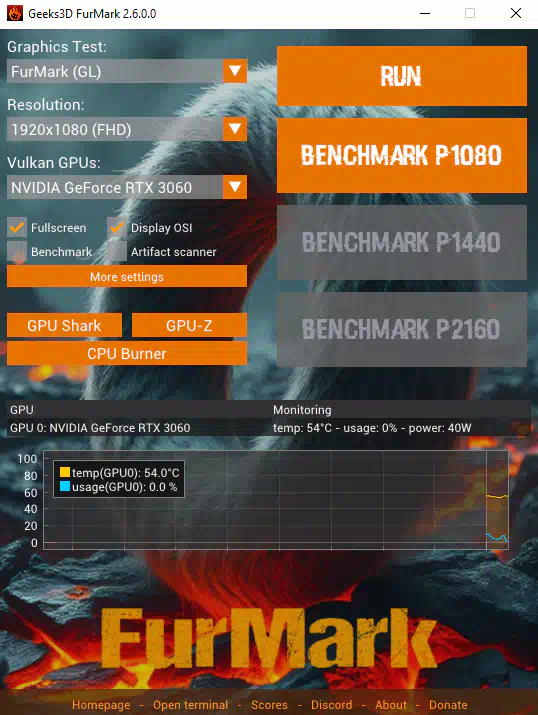 FurMark тест видеокарты