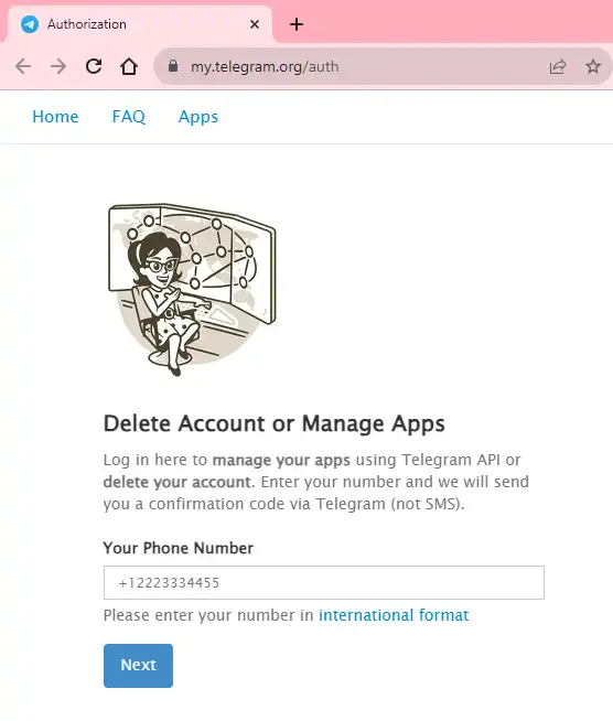 My telegram org auth to. My telegram org auth to